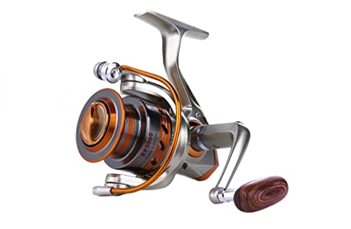 Yumoshi EF Series Fishing Spinning Reel 12 BB Whole Metal Line Cup, Smooth Reel with Graphite Body (EF6000)