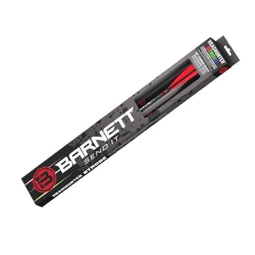 BARNETT - Carbon Headhunter Lighted Strobe Crossbow Arrows - Multicolor Strobing Nocks, Half-Moon Design, Fully Assembled