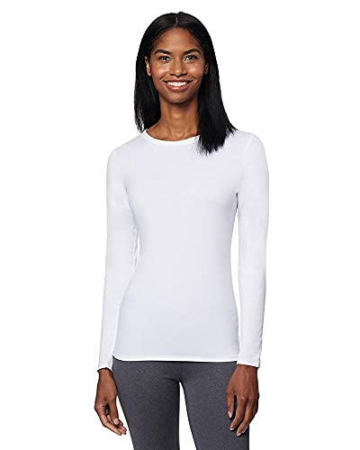 32 Degrees Heat Womens Ultra Soft Thermal Lightweight Baselayer Crew Neck Long Sleeve Top