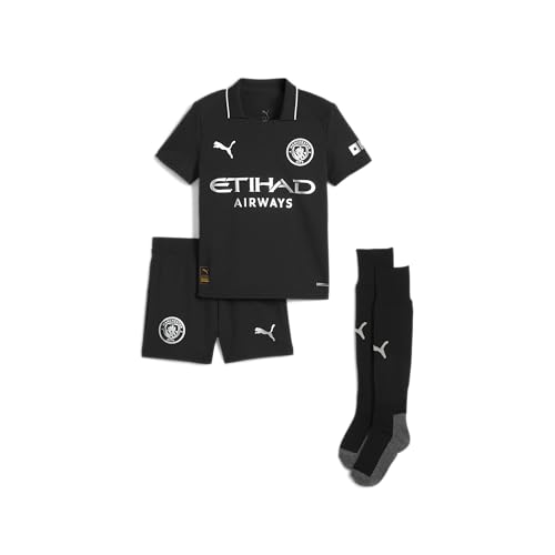 PUMA Manchester City FC Little Kids 2025/26 Soccer Away Mini Kit - Black