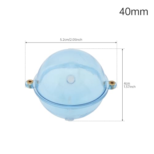 5pcs Fishing Slip Cast Spin Floats, Spin Float Fishing Bobbers, Fillable Plastic Water Balls Bubble Bobber for Topwater An...