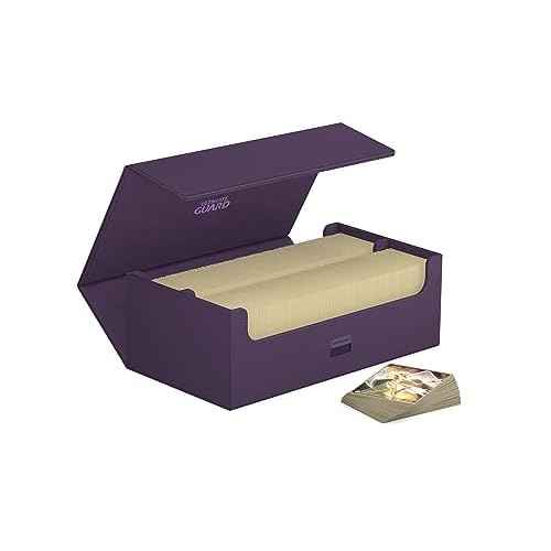 Ultimate Guard Arkhive 800+, Deck Case for 800 Double-Sleeved TCG Cards, Purple, Compatible with Boulders, Magnetic Closure & Microfiber Inner Lining