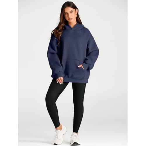 Trendy Queen Womens Oversized Hoodies Fleece Sweatshirts Fall Fashion Pullover Sweaters Winter Clothes