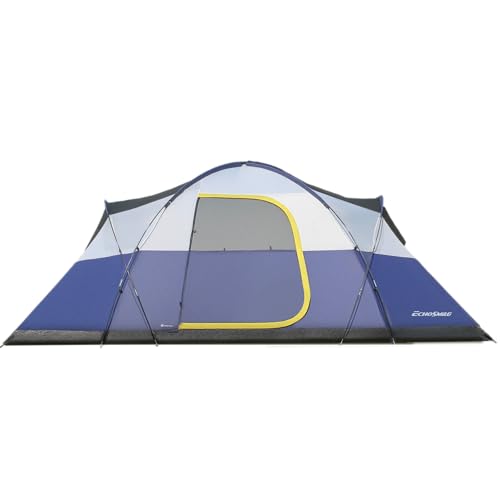 EchoSmile 10/12 Person Camping Tent Waterproof Windproof Tent with Rainfly Easy Set up for Outdoor Family Camping, Party