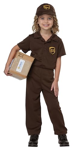 California Costumes Little Boys' UPS Guy Costume Large (4-6)