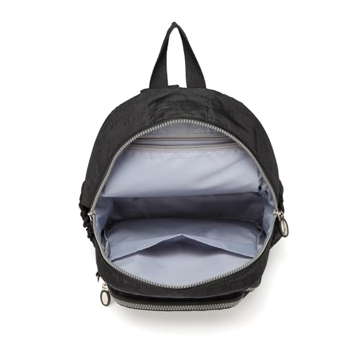 AOTIAN Small Size Backpack, Durable Lightweight Daypack for Women Girls & Boys Hiking Travel Sports, Black