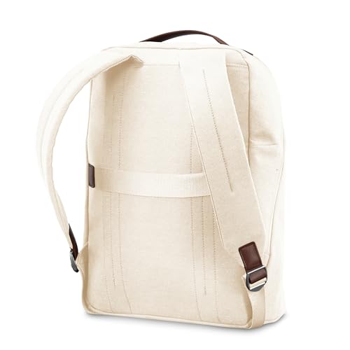 Samsonite Virtuosa Carry-On Travel Backpack with Padded Laptop Sleeve, Off White