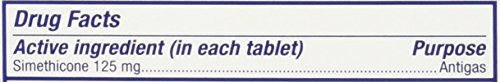 Gas-X Extra Strength Chewable Gas Relief Tablets with Simethicone 125 mg, Peppermint Creme - 18 Count (Pack of 4)
