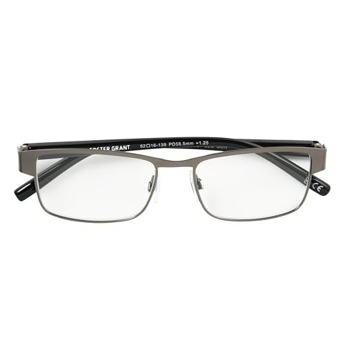 Foster Grant Men's Leo Square Reading Glasses
