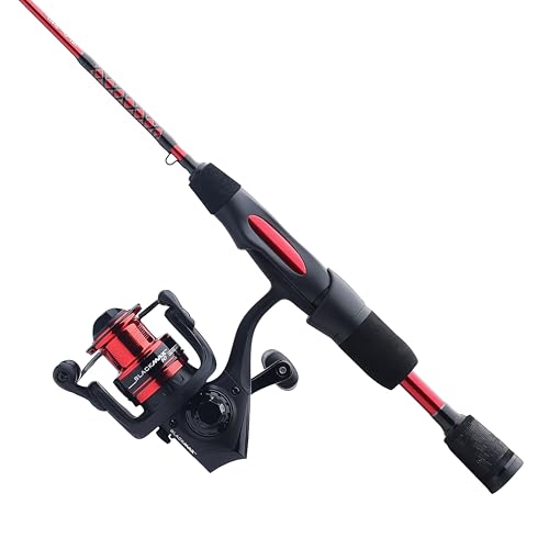 Ugly Stik 28" Carbon Ice Spinning Rod and Reel Combo, 5 Size Reel, 1 Piece Fishing Rod, Medium Light Rod Power, 2-6 lb Lin...