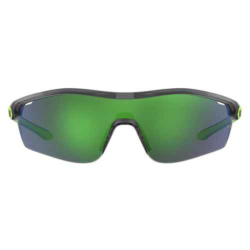 Under Armour Gametime Jr. Wrap Around Sunglasses, Kids' Sunglasses with Mirrored Lenses & Non-Slip Nose Pads