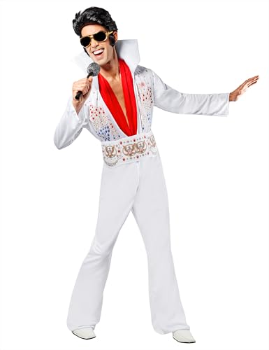 Rubies Elvis Presley: Elvis Presley Costume for Adults, Men's Small