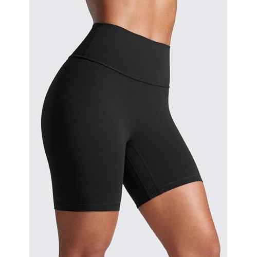 CRZ YOGA Secretsculpt Butterlift Biker Shorts 6"- No Front Seam High Waist Womens Workout Gym Booty Scrunch Butt