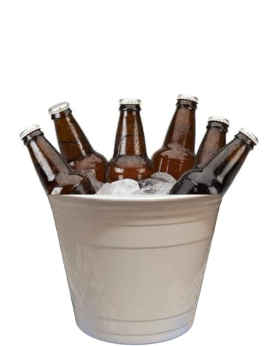 White Solo Cup Ice Bucket, Party Beverage Cooler, Perfect for Indoor/Outdoor Celebrations, Holidays, BBQ’s, Social Gatheri...