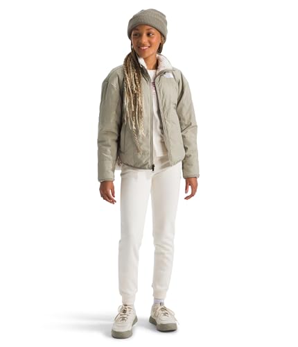 THE NORTH FACE Girls Reversible Shasta Full Zip Jacket | Puffer Coat With Synthetic Insulation, Fleece Lined, Water Repellent