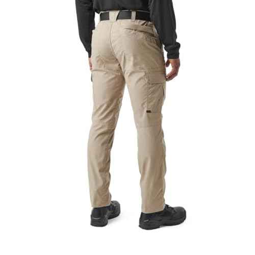 5.11 Tactical Men's ABR Pro Pants, Straight Regular Fit Cargo Pants, 9 Total Pockets, Style 74512, Khaki (ABR), 44W x 32L