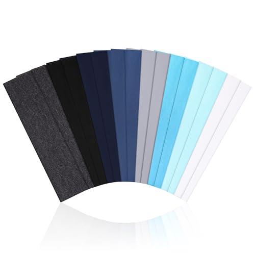 Ztomine Headbands for Women, Non Slip Soft Cotton Hair Bands with Stretchy Cloth, Ideal for Yoga, Running, Outdoor Exercis...
