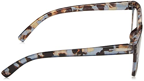 Peepers by PeeperSpecs Women's to The Max Square Blue Light Blocking Reading Glasses