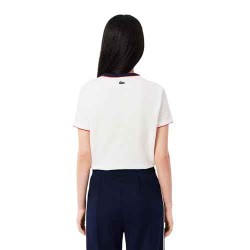 Lacoste Womens Sport Ultra Dry Tennis Heritage Badge T-Shirt