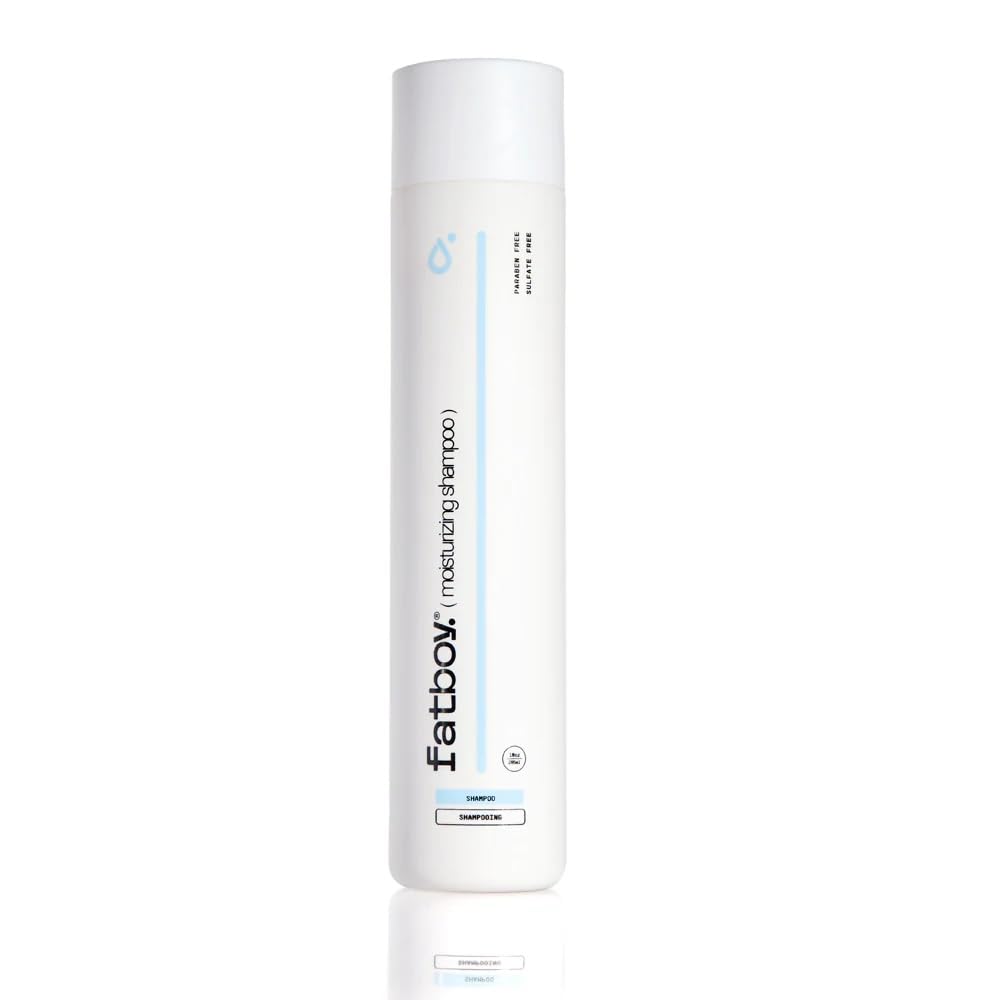 Fatboy Moisturizing Shampoo, Hydrating Daily Hair Shampoo for Shine, Moisture, Gentle Cleansing with Coconut Oil, Avocado Oil &