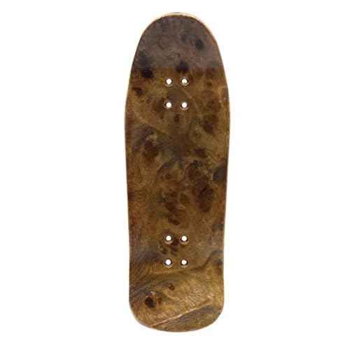 Wooden Fingerboard Carlsbad Cruiser Deck, The Graham Cracker - 34mm x 100mm - Handmade, Pro Shape & Size - Five Plies Wood Veneer - Includes Prolific Foam Tape - Teak Tuning
