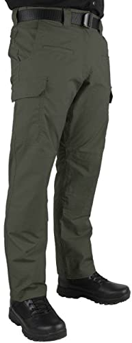 LAPG Men's Battle Rattle Stretch Cargo Pants, Durable Ripstop Tactical Pants for Men, Stretch Waistband EDC Pants