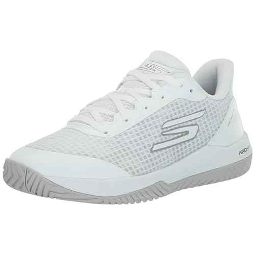 Skechers Women's Go Train Arch Fit Viper Court Pro - Pickleball, White 2, 8