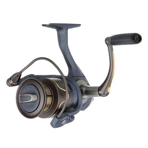 Pflueger President Spinning Fishing Reel, Size 35, 10 Stainless Steel Ball Bearing System, Sealed Oil Felt Front Drag, Lightweight Graphite Construction