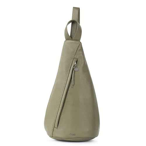 The Sak Geo Sling Backpack - Leather Women's Fashion Backpack for Everyday & Travel - Sling Crossbody With Zipper & Pockets