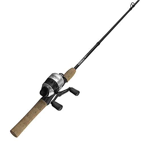 Zebco 33 Cork Reel and Fishing Rod Combo, Graphite Rod with Cork Handle, QuickSet Anti-Reverse Fishing Reel with Bite Aler...