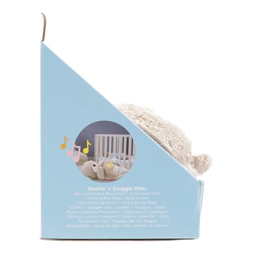 Fisher-Price Baby Toy Soothe 'n Snuggle Otter Portable Plush Sound Machine with Music Lights & Breathing Motion for Newborns 0+ Months