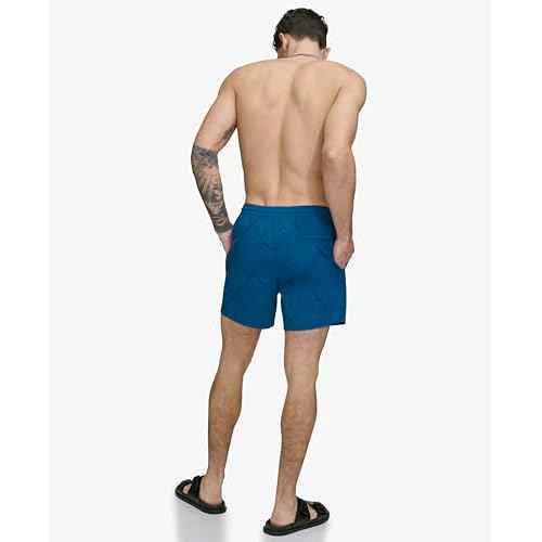 DKNY Mens Lightweight Quick Dry Volley UPF 40+ Protection Swim Trunk