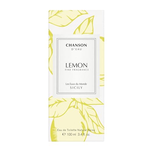 Chanson Lemon Eau de Toilette 3.4 fl oz (Pack of 1), Notes of Lemon, Orange Blossom, and Cedar, Women's Fragrance, Long Lasting, Everyday Fragrance, Travel Size