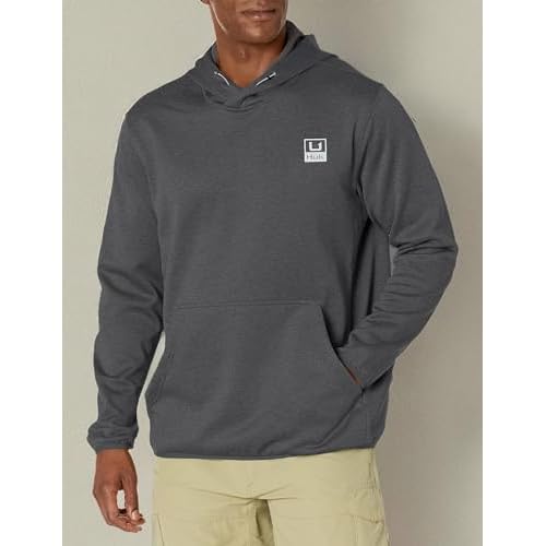 HUK Men's Fleece, Performance Fishing Hoodie