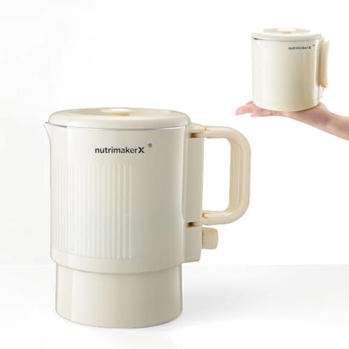 Premium Travel-Friendly Foldable Electric Kettle - 21oz Hot Water Boiler with for Coffee, Tea & Instant Drinks, Portable &...