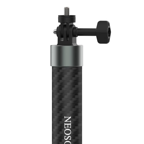 NEOSOU 102-inch Long Selfie Stick Pole Extension Rod for GoPro Insta360 X5 X4 DJI Osmo Action 5 Pro DJI Pocket 3, Carbon F...