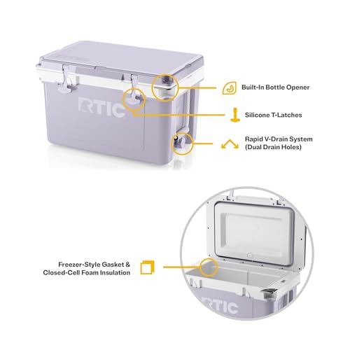 RTIC Ultra-Light 32 Quart Hard Cooler Insulated Portable Ice Chest Box for Drink, Beverage, Beach, Camping, Picnic, Fishin...