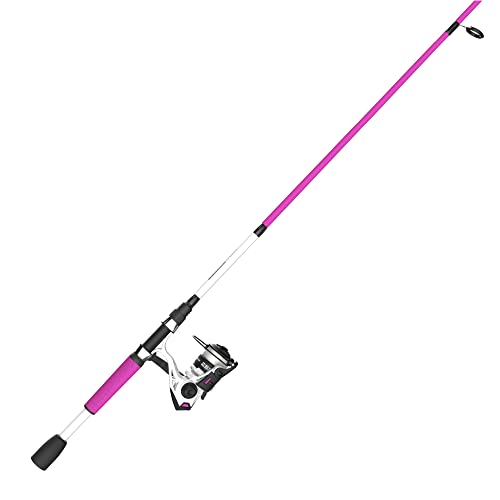 Zebco Roam Spinning Reel and Fishing Rod Combo, 6-Foot Fiberglass Fishing Pole, Split ComfortGrip Handle, Soft-Touch Handl...