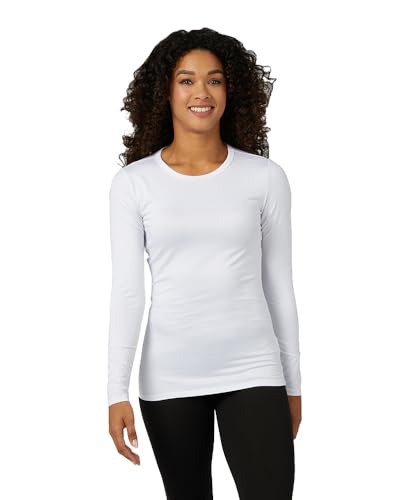 32 Degrees Heat Women’s Lightweight Baselayer Crew Top – Thermal Long Sleeve Shirt for Winter Layering