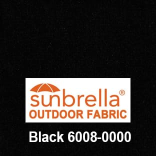 Easyawn Door and Window Sunbrella Canvas Awning / 5 Colors and 3 Sizes/Classic Awning (Black 4 feet Wide)