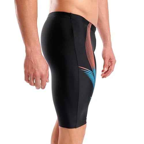 Arena Men's Feel Blast Swim Jammer Knee-Length Swimsuit Sports Pool Bathing Suit
