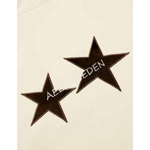 Aelfric Eden Star Hoodies Y2k Oversized Graphic Hoodies Aesthetic 90s Crewneck Sweatshirt Long Sleeve Pullover Tops