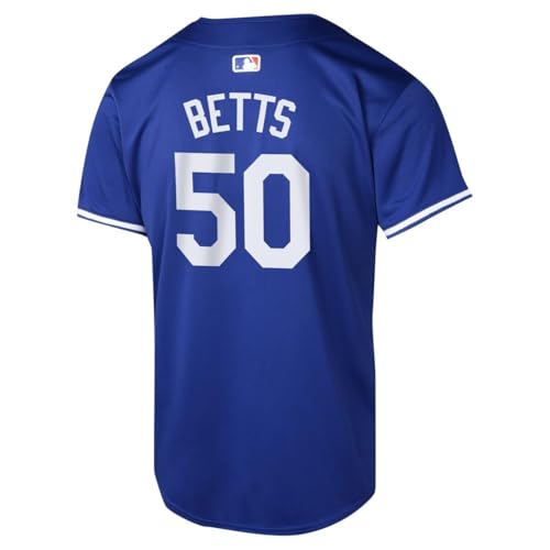 Outerstuff Los Angeles Dodgers Mookie Betts Youth Baseball Jersey, Alternate Blue, Size 8-20