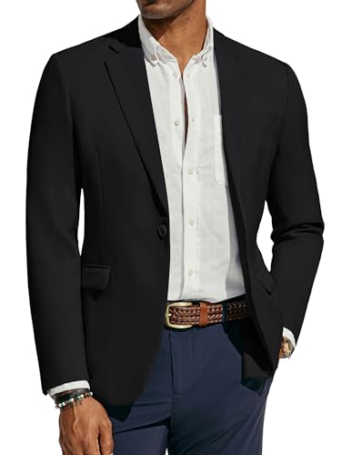 PJ PAUL JONES Men's Lightweight Sport Coat Casual One Button Blazer Breathable Sportcoat