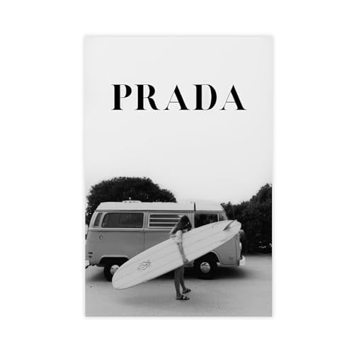 Dehub Black And White Luxury Poster for Home Office Decoration Chic Fashion Canvas Prints for Wall Aesthetic Perfect Gifts for Birthday Party Unframe-style 24x36inch(60x90cm)