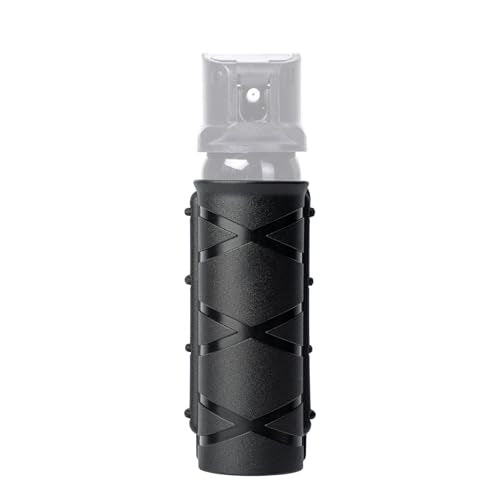 TACNEX Open Top OC/Mace Spray Holster for Duty Belt/Vest Quick Release Pepper Spray Case MK3/MK4 Canister Holder Polymer C...