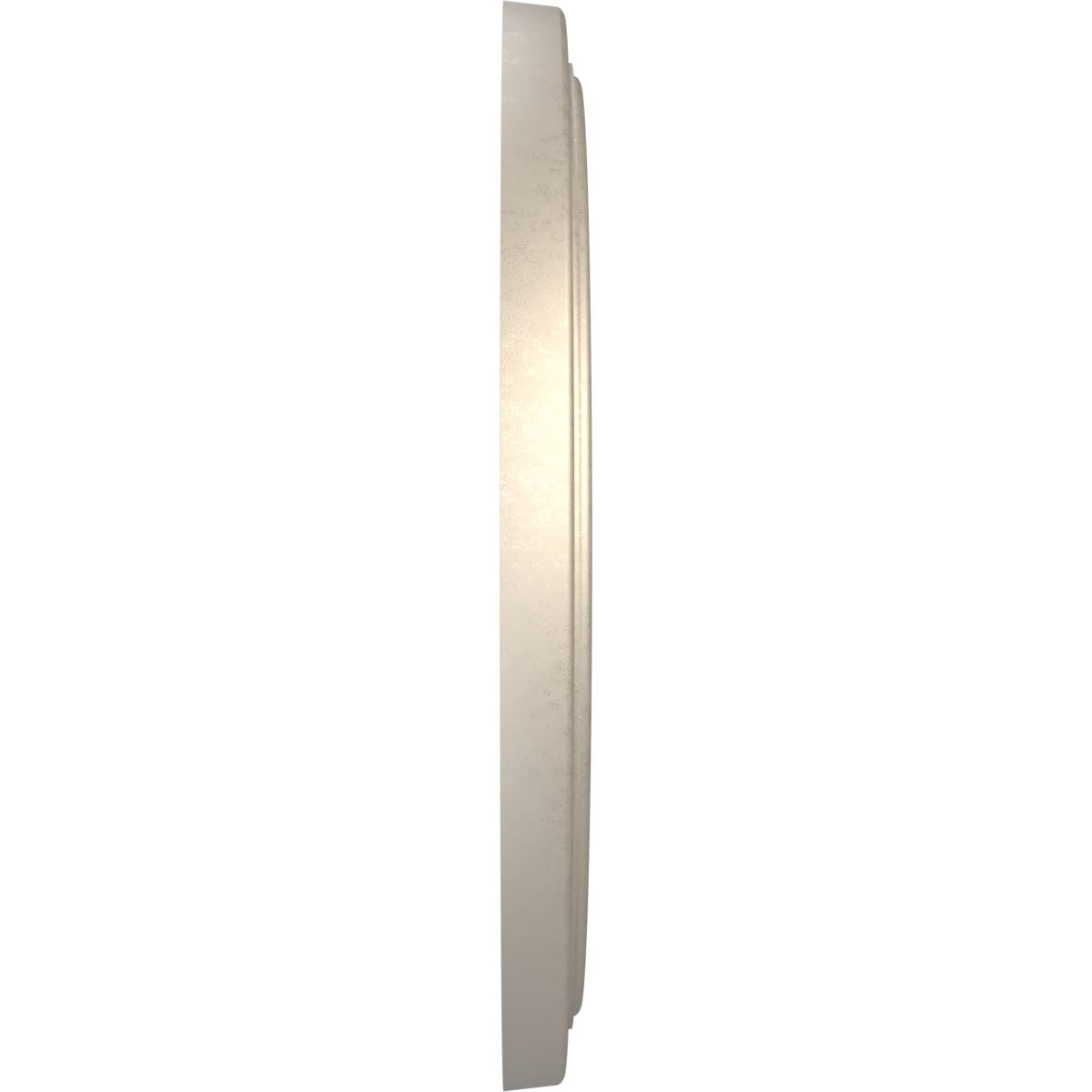 22Od X 3 1/2Id X 1 1/2P Traditional Thermoformed Pvc Ceiling Medallion (Fits Canopies Up To 13 1/2), Metallic Silver Metallic
