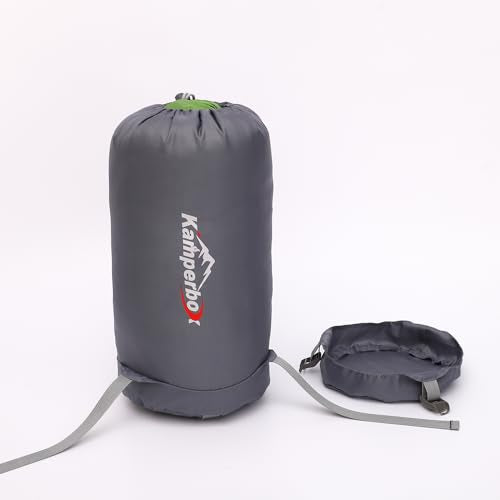 Kamperbox Outdoor Camping Down Sleeping Bag, Mummy Shape, 1000g Grey Down Fill, Waterproof Winter Warm, 20D Nylon Shell, ...