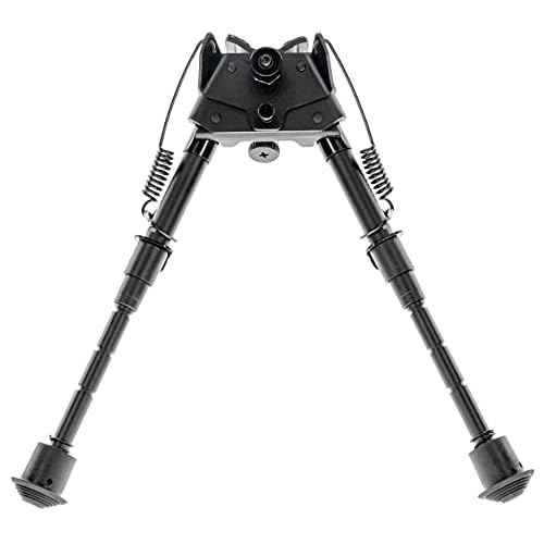 Caldwell XLA Fixed Bipod with Adjustable Notched Legs and Slim Folding Design for Easy Transport, Rifle Stability, and Target Shooting