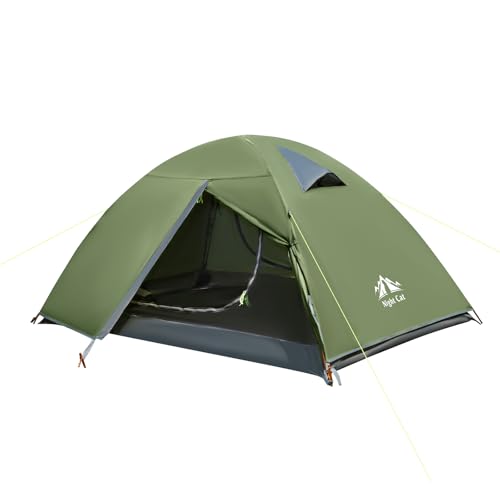 Night Cat 2-Persons Backpacking Tent: Waterproof Lightweight Camping Tent for Two People Hiking Outdoor Mountain with Alum...